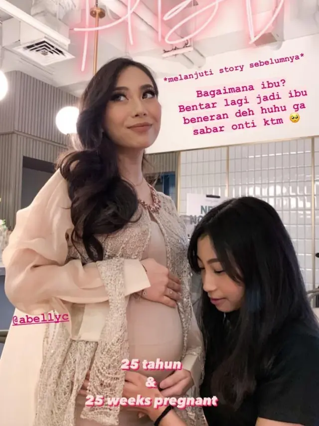 Potret Abel Cantika Umumkan Kehamilan. (Sumber: Instagram/abellyc)