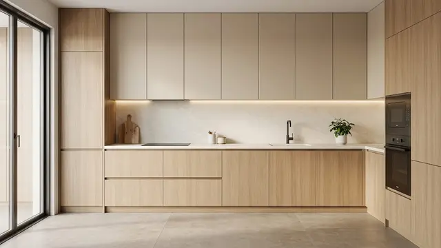 Kabinet Dapur Tanpa Gagang (Handleless Cabinetry)