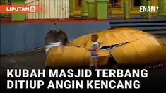 Dampak Cuaca Ekstrem, 2 Kubah Masjid Terbang dan Puluhan Rumah Rusak di Lebak