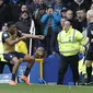 Iwobi merayakan gol ke gawang Everton (Reuters)