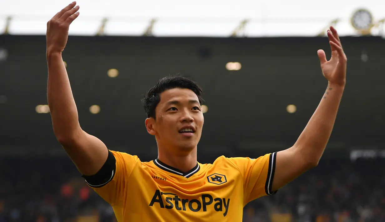 Wolverhampton langsung memberi kejutan bagi Liverpool pada menit ke-7. Berawal dari serangan balik cepat, Pedro Neto memberi umpan kepada Hwang Hee Chan yang membuat skor berubah 1-0 untuk Wolverhampton. (AP Photo/Rui Vieira)