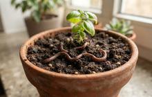 Cacing Kecil Muncul di Pot Tanaman, Perlukah Khawatir?