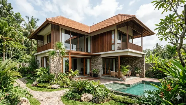 Contoh Gambar Rumah Minimalis 2 Lantai (Foto: Gemini AI)