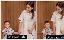 Potret Rayyanza Nyanyi Bareng Nagita Slavina, Tampil Bak Penyanyi Cilik Tapi Masih Malu-malu