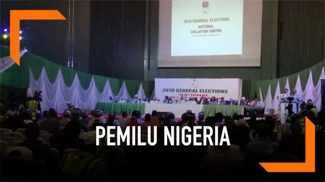 KPU Nigeria mengumumkan hasil pemilihan umum yang memenangkan petahana Muhammadu Buhari.