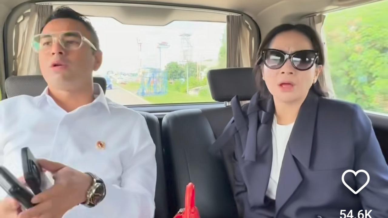 Potret Nagita Slavina Pidato saat Peresmian Bioskop di Sukabumi, Salting Sapa Utusan Khusus Presiden Raffi Ahmad