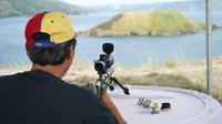 Perlombaan menembak 2nd Indonesia Internasional Long Range Shooting Grand Prix Seri IV 2022 yang diadakan di Desa Sipolha, Kecamatan Pematang Sidamanik, Kabupaten Simalungun, Sumatera Utara (Sumut)