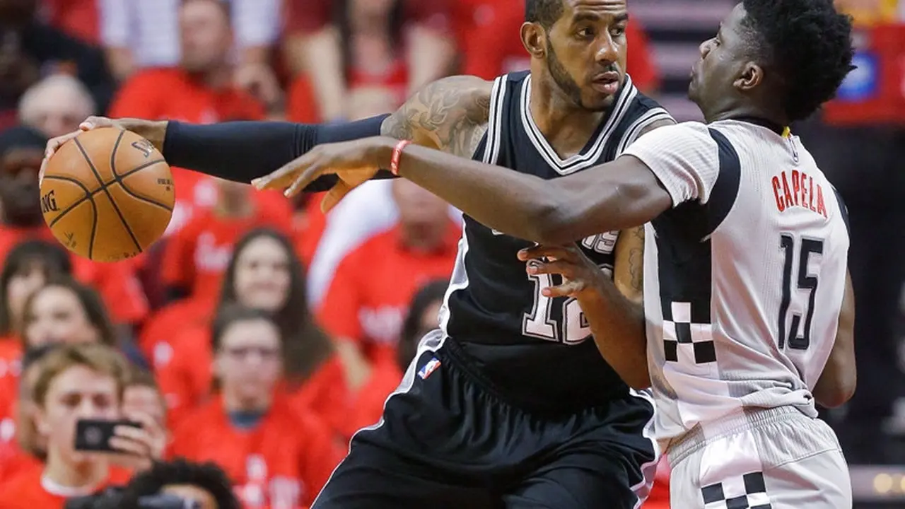 San Antonio Spurs Vs Houston Rockets, LeMarcus Aldridge 