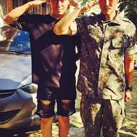 Jung Yunho, artis Korea yang telah mengikuti wajib militer. Memiliki prestasi yang bagus saat jalani wajib militer, kabarnya Jung Yunho diangkat menjadi ‘Special Warrior’. (Instagram/uknow_official)