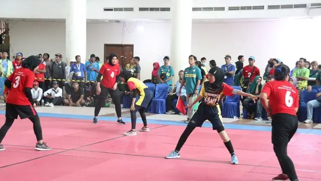 Salah satu olahraga tradisional yang digelar di POTRADNAS 2023