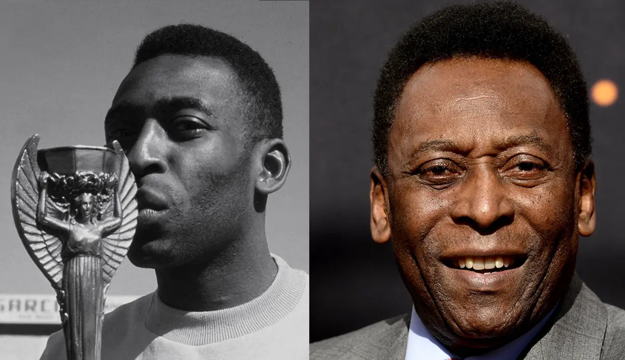 Pele Sang Legenda dari Brasil. Ia mengemas 12 gol selama mengikuti Piala Dunia tahun 1958, 1962, 1966 dan 1970 (Istimewa)