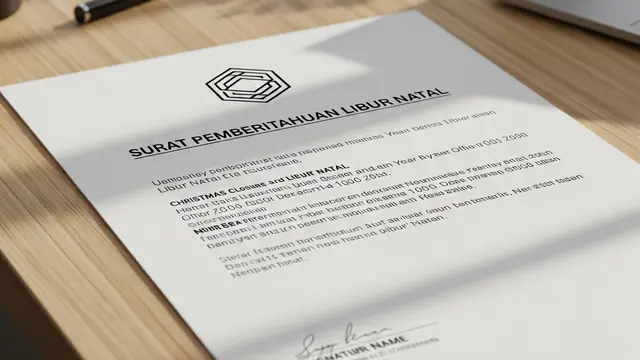 Contoh Surat Pemberitahuan