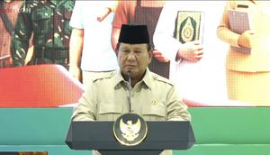 Presiden Prabowo Subianto menegaskan Indonesia adalah negara yang kaya, namun terus dibayangi dengan praktik korup dari pejabat dan aparat. Dia pun bertekad membersihkan pemerintahan dari budaya korupsi demi menghilangkan kemiskinan. (Foto: YouTube Sekretariat Presiden)