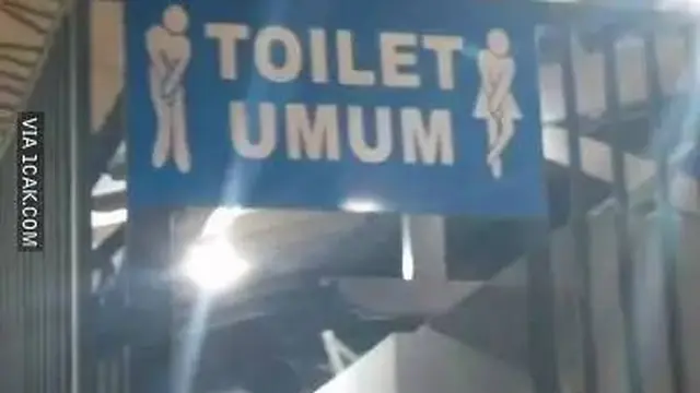 8 Potret Tanda Penunjuk Ke Toilet Ini Malah Bikin Bingung