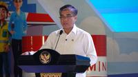 Menteri Ketenagakerjaan, Yassierli dalam sambutannya di peringatan Hari Buruh Internasional di Universitas Pertamina.