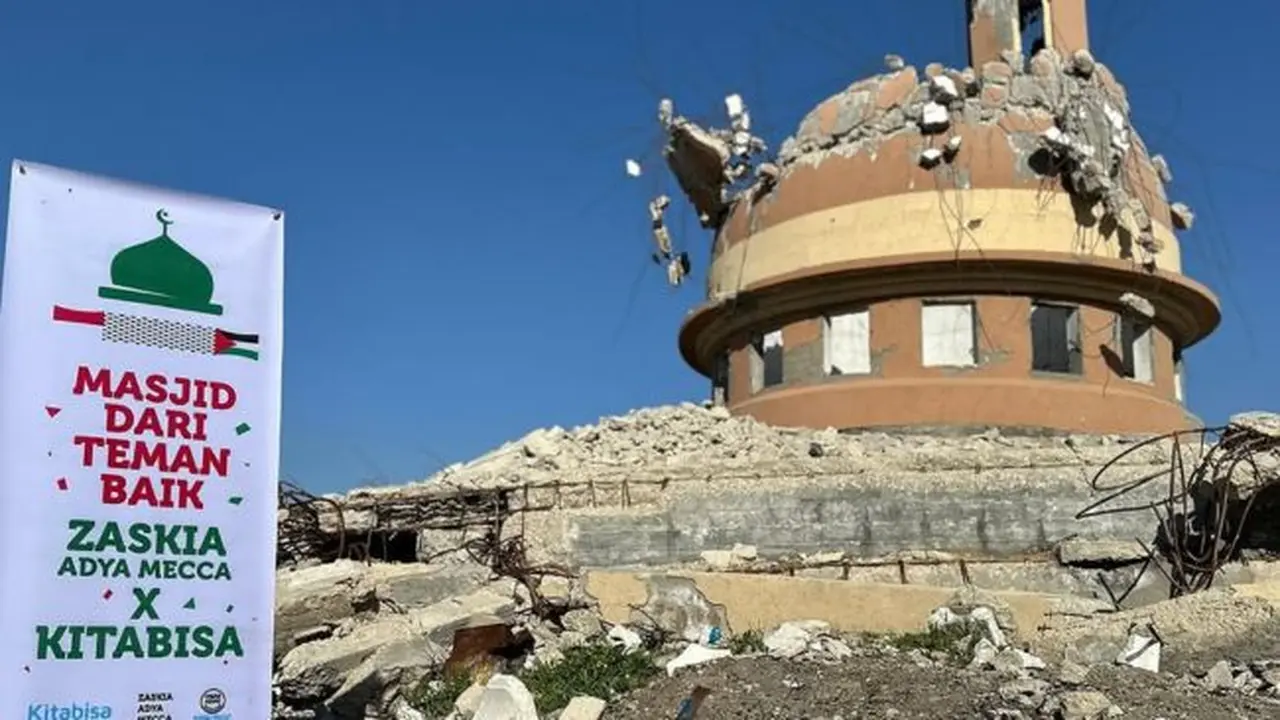 Potret Masjid yang Dibangun Zaskia Adya Mecca di Gaza. (instagram/zaskiadyamecca)