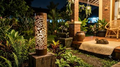 Cara Membuat Lampu Taman dari Pipa PVC Bekas, Tahan Air dan Estetik