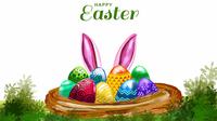 Ilustrasi selamat Hari Paskah. (Image by Harryarts on Freepik)