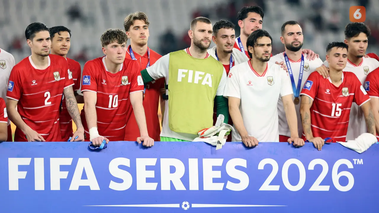 Foto: Ragam Raut Kecewa Para Penggawa Timnas Indonesia setelah Menjadi Runner Up di FIFA Series 2026
