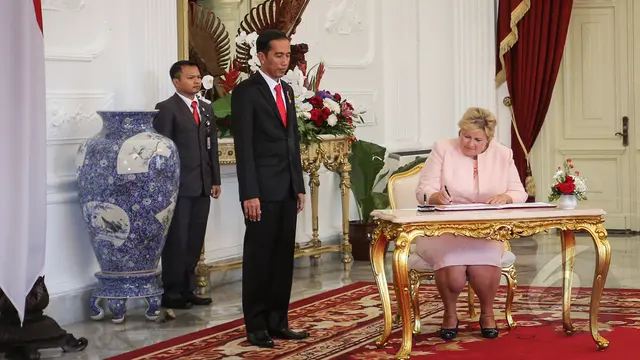 Perkuat Hubungan Bilateral, Presiden Jokowi Terima Kunjungan PM Norwegia