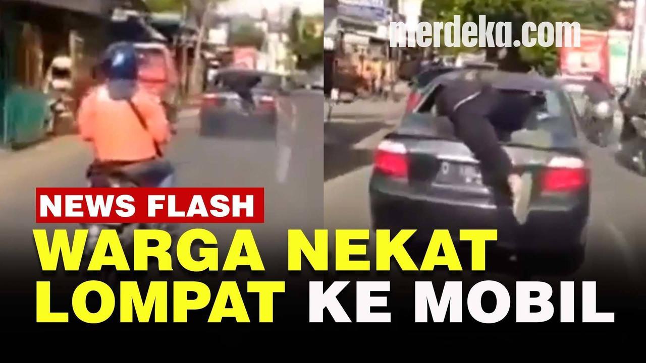 VIDEO: Kronologi Warga Berhentikan Sedan Hitam Pelaku Tabrak Lari di Bandung
