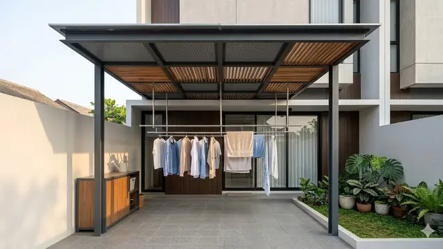 Kanopi Jemuran untuk Belakang Rumah