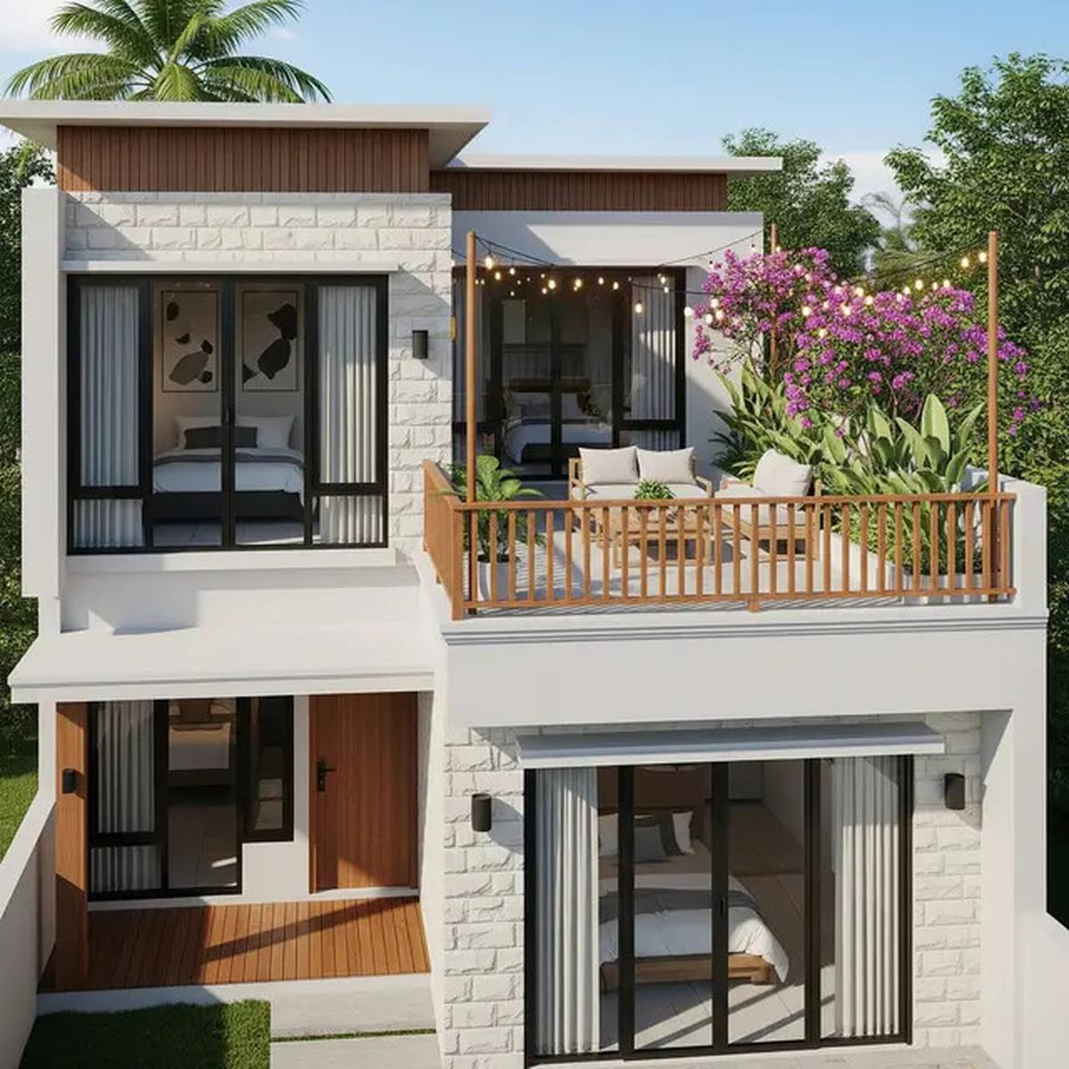 8 Model Rumah Sederhana Tapi Mewah dengan Atap Datar dan Rooftop, Inspirasi Hunian Masa Kini