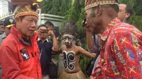 Kepala BIN Sutiyoso saat di Papua (Liputan6.com/Katharina Janur)