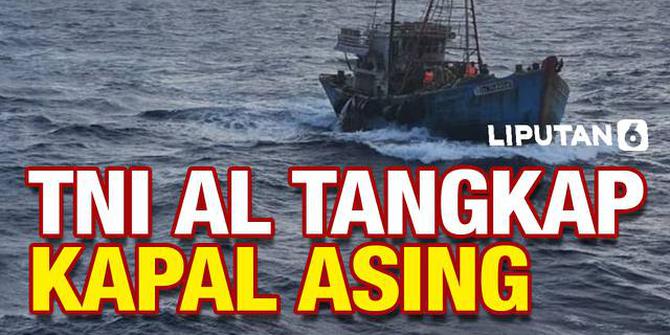 VIDEO: Tegang! Detik-Detik TNI AL Sergap Kapal Ikan Vietnam di Natuna