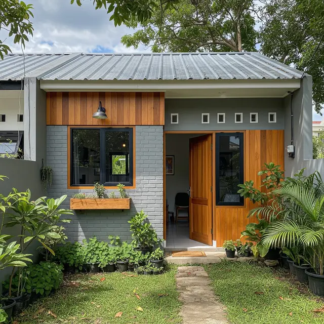 9 Model Rumah Mungil Tapi Penuh Kesan Elegan dengan Material Alami, Hunian Idaman
