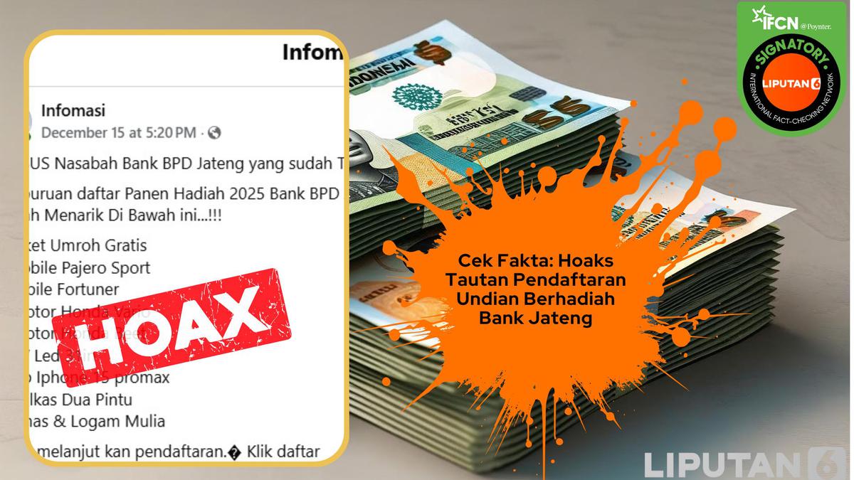 Waspada Hoaks Undian Berhadiah Catut Nama Bank Jateng, Jangan Sampai Tertipu
