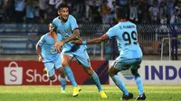 Alex Goncalves, striker Persela, saat melawan Kalteng Putra di Stadion Surajaya, Lamongan (11/7/2019). (Bola.com/Aditya Wany)