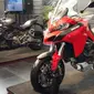 Ducati Indonesia memperkini jajaran motor baru di Tanah Air, salah satunya Ducati Multistrada. (Septian P/Liputan6.com)