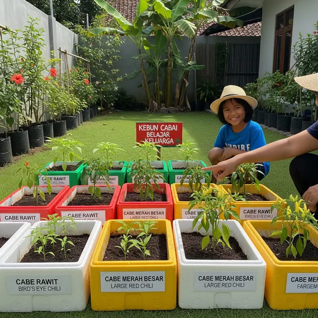 9 Desain Kebun Cabai di Box Styrofoam, Solusi Praktis Lahan Terbatas