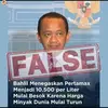 Cek Fakta: Tidak Benar Bahlil Keluarkan Pernyataan Harga Pertamax jadi Rp 10.500 per Liter karena Minyak Dunia Turun