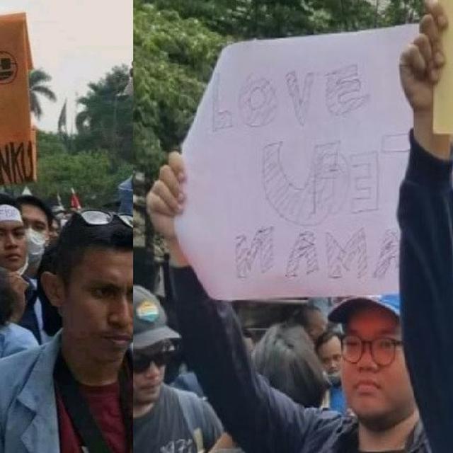Deretan Poster Nyeleneh Aksi Mahasiswa Di Dpr Bikin Gagal Fokus Citizen6 Liputan6 Com