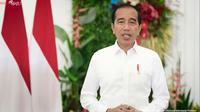 Presiden Republik Indonesia Joko Widodo atau Jokowi mengingatkan pentingnya vaksinasi mengingat kenaikan kasus COVID-19 yang terjadi beberapa hari terakhir. Foto: Tangkapan layar Youtube Sekretariat Presiden.