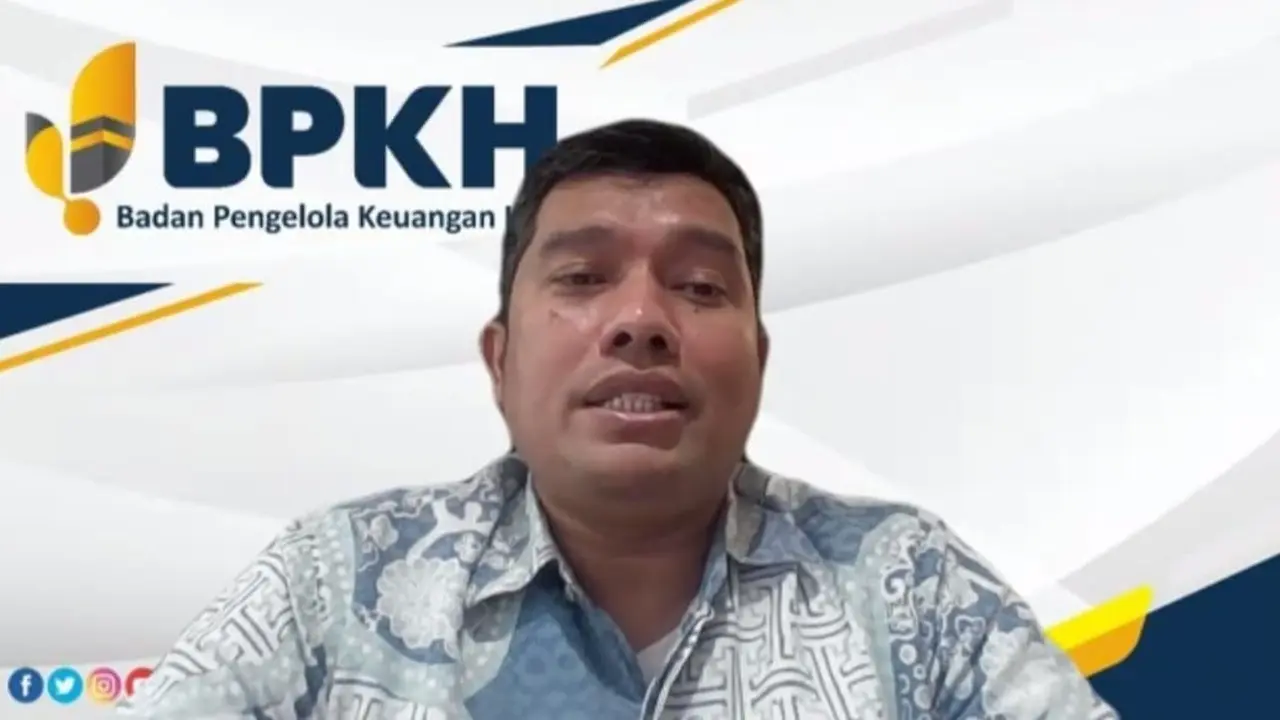 Anggota Badan Pengelola Keuangan Haji (BPKH) Harry Alexander, dalam konferensi pers "BPKH Hajj Run & Fun Walk", yang digelar secara daring, pada Selasa (24/10/2023) (BPKH)