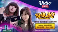 Program terbaru dari Vidio eSports bertajuk SHIOK Challenge bersama Nixia dan Nessamiko.