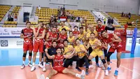 Jakarta Bhayangkara Presisi lolos ke final AVC Club 2023 setelah mengalahkan Police Sports Qatar 3-1&nbsp;(11-25, 27-25, 25-23, 25-23) pada laga semifinal di Isa Bin Rashid Volleyball Hall, Manama, Bahrain, Sabtu (20/5) malam waktu setempat. (foto: AVC)