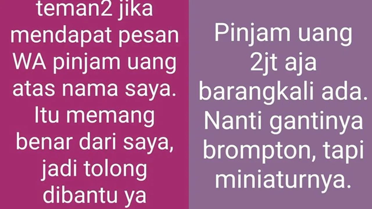 6 Status WhatsApp Pinjam Uang Ini Bikin Senyum Tipis