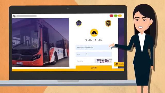 Berita video tutorial cara mendaftar Analisis Dampak Lalu Lintas (Andalalin) melalui sistem terbaru yang bernama "Si Andalan".