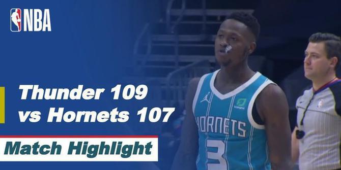 VIDEO: Highlights NBA, Oklahoma City Thunder Menang Tipis atas Charlotte Hornets