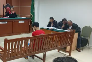 ABK Fandi Ramadhan di Sidang Pleidoi (Foto: Ajang Nurdin/Liputan6.com)