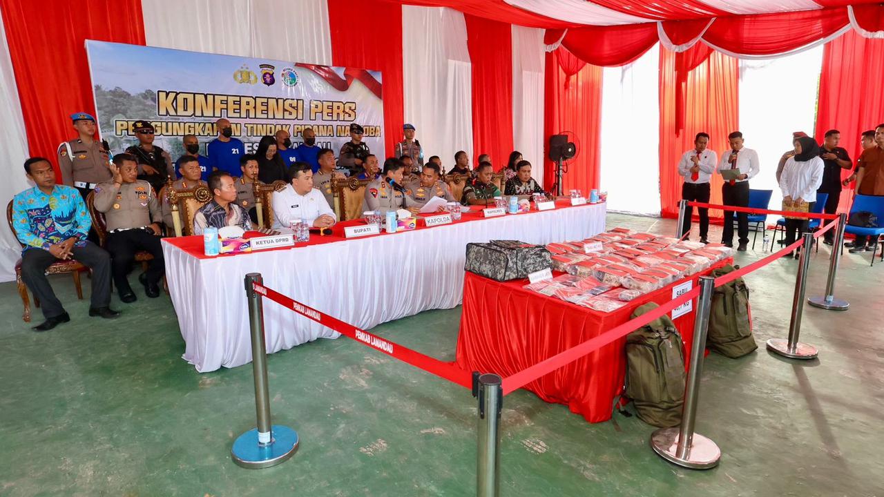 polisi gagalkan penyelundupan narkoba di kalteng