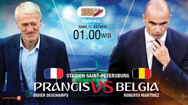 Prediksi Prancis vs Belgia