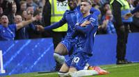 Cole Palmer berhasil mencatatkan satu gol plus satu assist saat Chelsea menang 3-0 atas Aston Villa pada laga pekan ke-13 Premier League di Stamford Bridge, Minggu (1/12/2024) malam WIB. (AP Photo/Kirsty Wigglesworth)