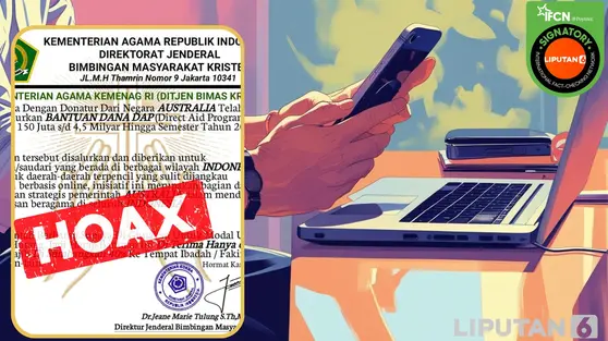 Kemenag Imbau Masyarakat Waspadai Hoaks Bantuan Dana Gereja