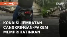 Jembatan penghubung antara Cangkringan - Pakem di Kampung Padasan memprihatinkan. Jalan ini bukan jalan utama, tapi cukup sibuk dilalui masyarakat beraktivitas