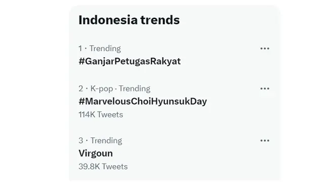Virgoun Trending Topic